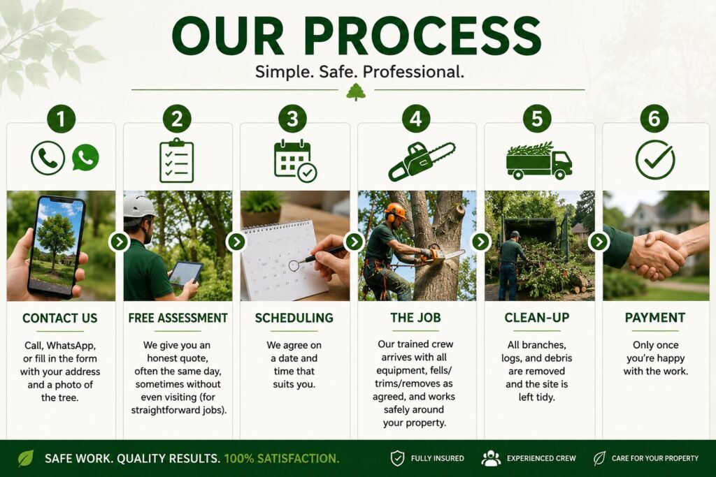 Skies Tree Felling Services Pretoria East Our Process