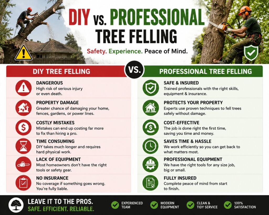 DIY vs Skies Tree Felling Services Pretoria East Our Process